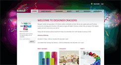 Desktop Screenshot of designercrackers.co.uk